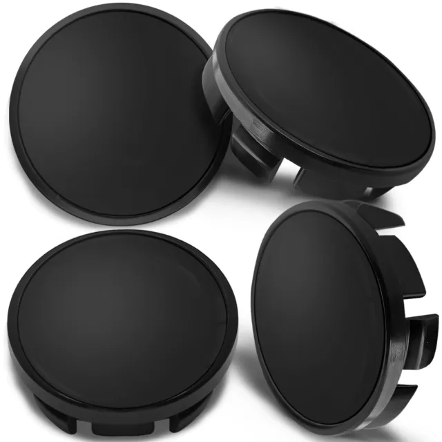 4 x 65mm Alloy Wheel Centre Caps Hubcaps Cover Rims 3B7601171 / 6U7601 171 Black