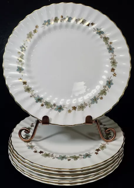 Vintage ROYAL DOULTON Fine Bone China Piedmont Dinner Plates Set of (6) England