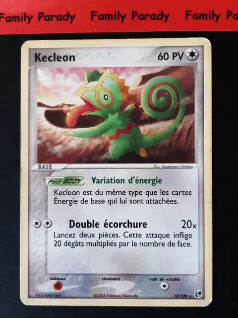 Kecleon 18/100 Ex Tempête de Sable Carte Pokemon Rare Français
