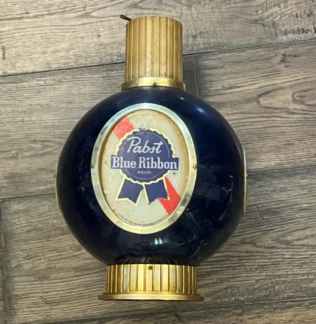 Vintage 1963 Pabst Blue Ribbon Beer Wall Hanging Light