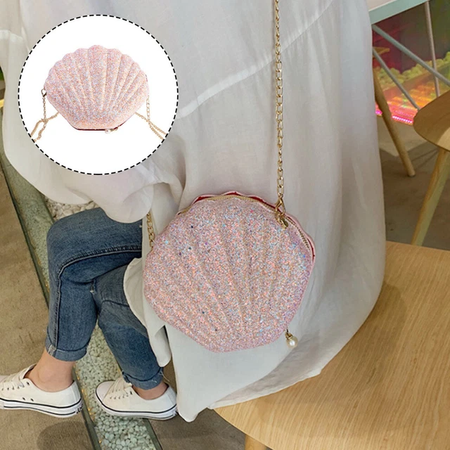 Sac À Paillettes Sirène L'été Portefeuille De Filles Pochette D'été
