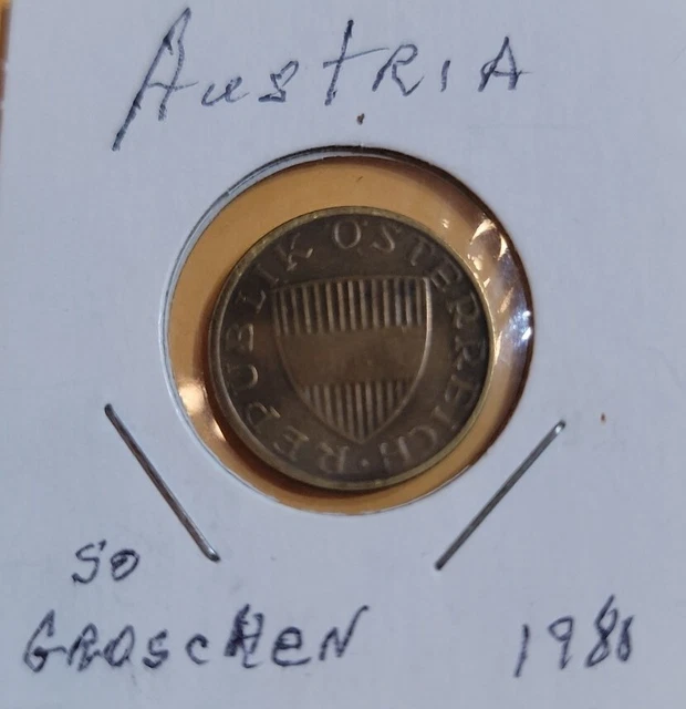 Austria 50 Groschen 1980 Coin