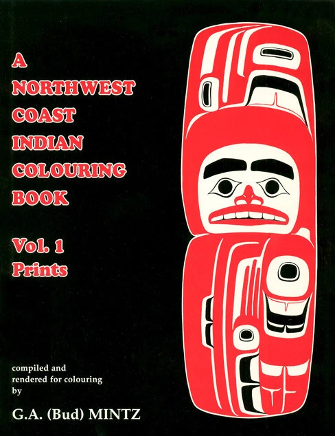 RARE NATIVE AMERICAN Coloring Book Northwest Coast First Nations