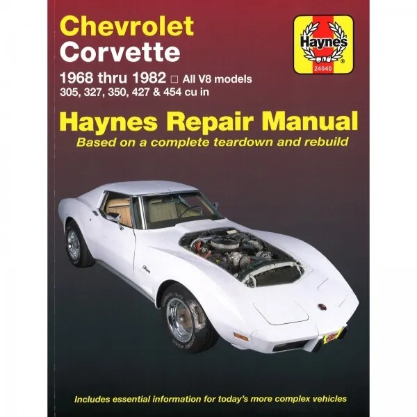Chevrolet Corvette (1968-1982) Reparaturhandbuch Haynes