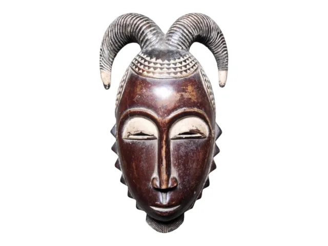 African Tribal Mask Baule Mask African Wooden Mask Carving