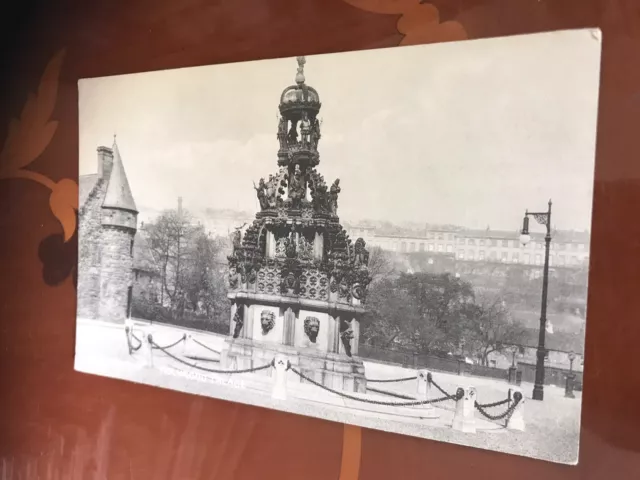 The Fountain.  Holyrood Palace.   Edinburgh.  Scotland.  Vintage Postcard