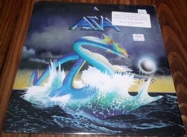 Asia S/T Self Titled Hype Sticker w/ Shrink Vinyl Album Record LP Geffen Records