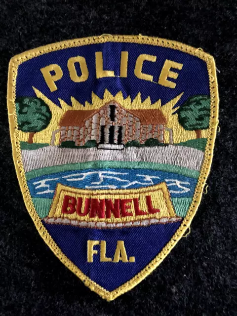 Aufnäher Patch Police Bunnell Fla. Polizeiabzeichen  Polizei Ärmelabzeichen