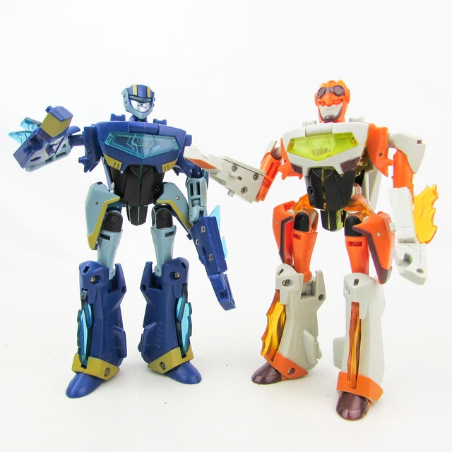 TRANSFORMERS ANIMATED JETSTORM & Jetfire Safeguard Deluxe Complete £74.