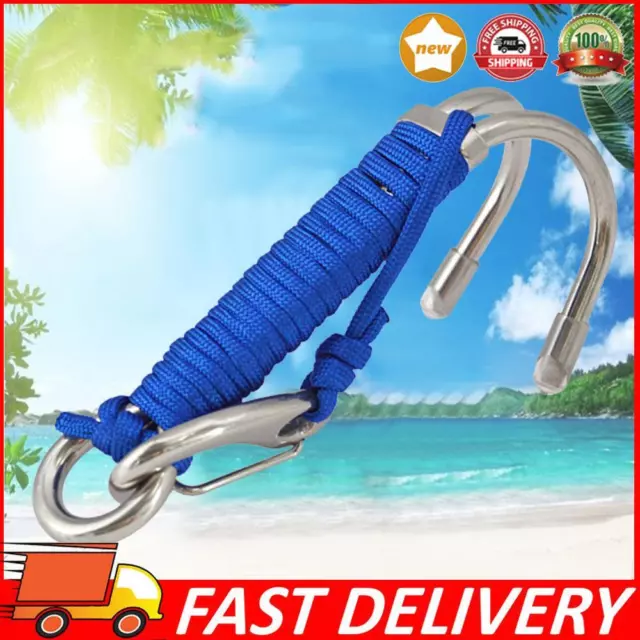 Double Head Diving Clips Hook Portable Stainless Steel Durable Outdoor Equipment