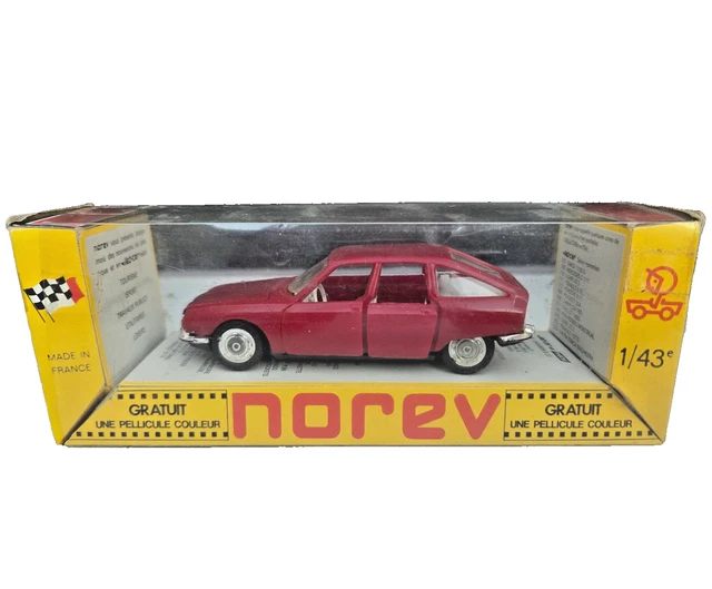 Miniature 1/43 Dan Toys - Citroën ID 19 RTL Break Rouge - Par Norev