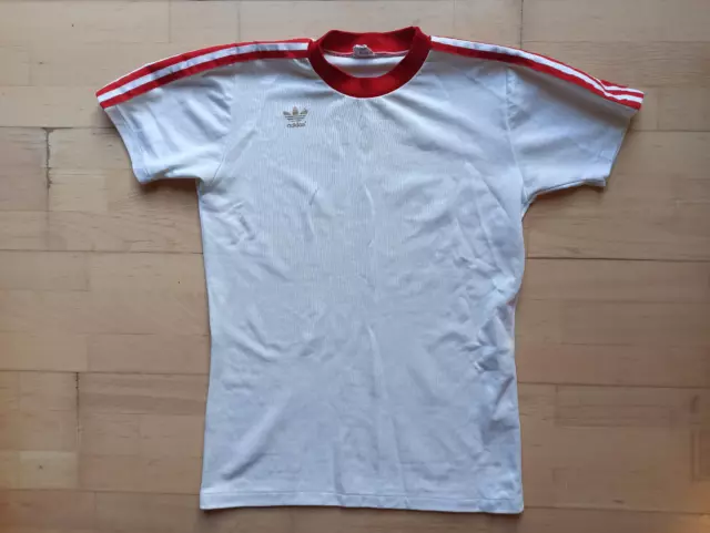 Adidas Erima FC Bayern 1974/1975 Away Jersey Vintage White 70s West Germany M