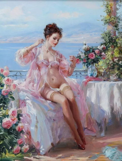 Konstantin Razumov Girl,Modern Abstract hand-painted Oil Painting Wall 24x36&162