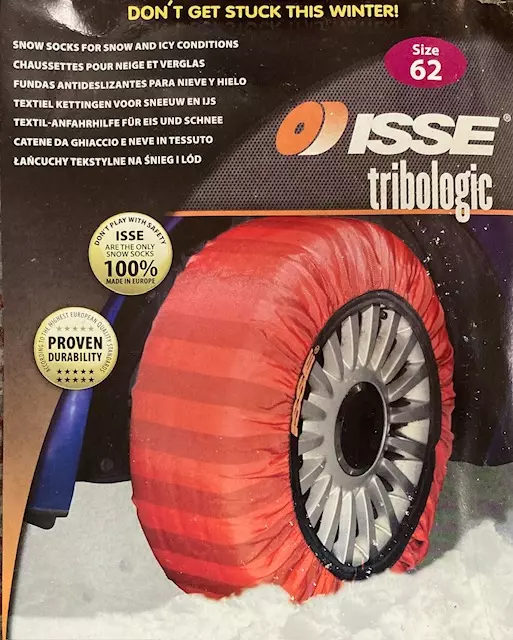 ISSE Tribologic Snow Socks Classic Size 62 Red/Black