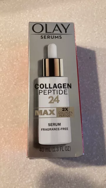 Olay Regenerist Collagen Peptide 24 Max 2x Serum, Fragrance-Free, 1.3 Fl Oz￼