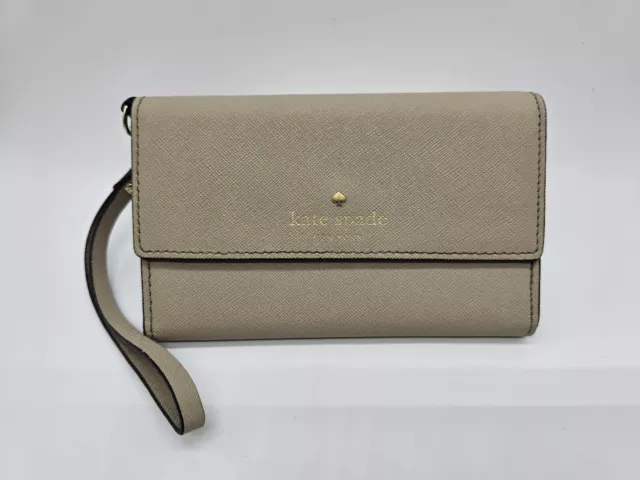 Kate Spade New York Cedar Street Saffiano Leather iPhone Wallet in Linen Kate Spade New York Cedar Street Saffiano Leather iPhone Wallet in Linen