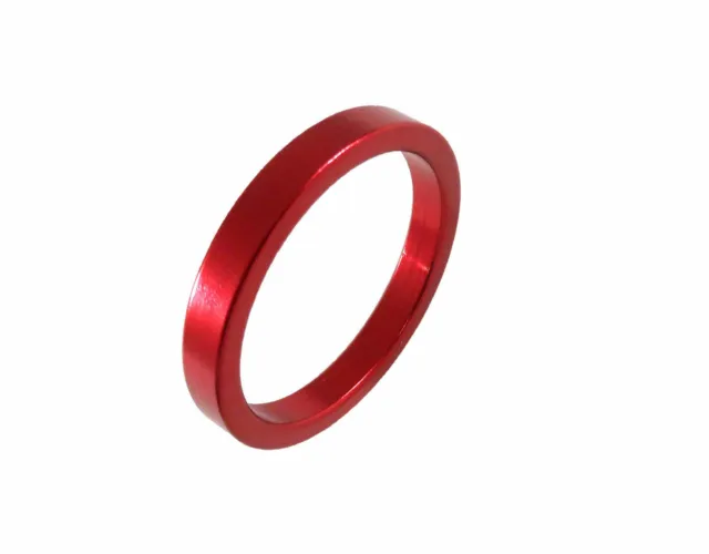 Headset Spacer 1-1/8" x 5mm x 34mm Anodised Red Prestine PT67A
