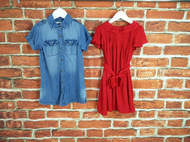 Girls Bundle Age 4-5 Years Joules 100% Next Dress Set Light Denim Party 110Cm