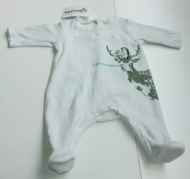 BERLINGOT GRENOUILLÈRE TAILLE NAISSANCE (50 cm)  VERT CLAIR