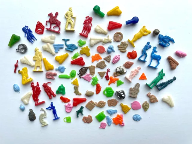 Vintage 1950-1960s Cracker Jack Gumball Prizes Toys Charms - 100+ Lot Celluloid