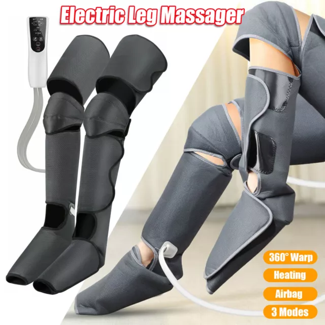 Full Leg Foot Massager Air Compression Heating Massage Circulation & Relaxation