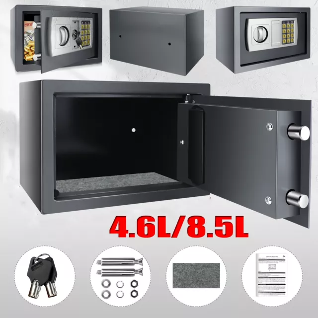 Kleiner elektronischer Mini Safe Tresor Schranktresor mit Zahlenschloss 4.6 8.5L