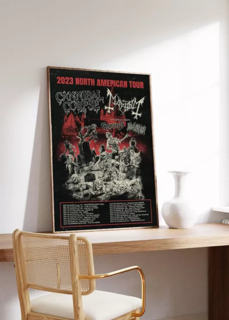 Cannibal Corpse North American Tour 2023 Poster