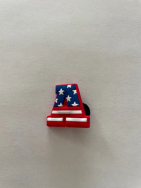 Croc Shoe Charms Jibbitz Letter A American Love Accessory Decor New 4th Of July