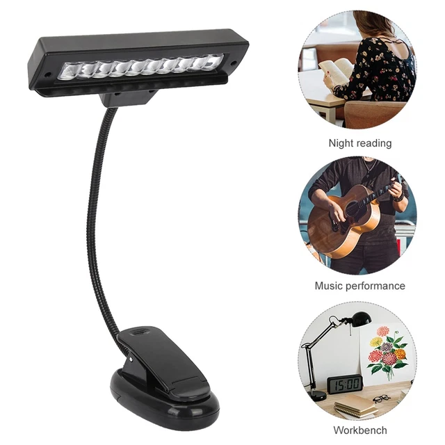 Lampe De Piano LED Classic Cantabile Easy – Col De Cygne 40 Cm, 18 LEDs Blanc Chaud Dimmable, Tactile, Mémoire