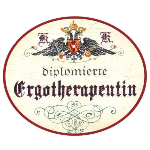 Ergotherapeutin Nostalgieschild