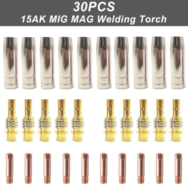 180A MIG Torch Gas Nozzle 30 Pieces Of Welding-Consumables Head Bracket Durable