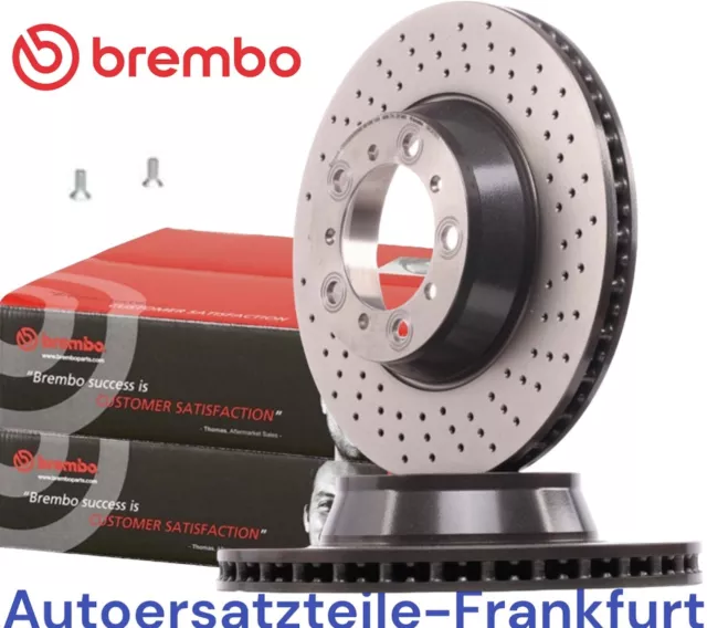 2X BREMBO Bremsscheiben HINTEN PORSCHE 911 Carrera 991 996 997 Cabriolet / Targa