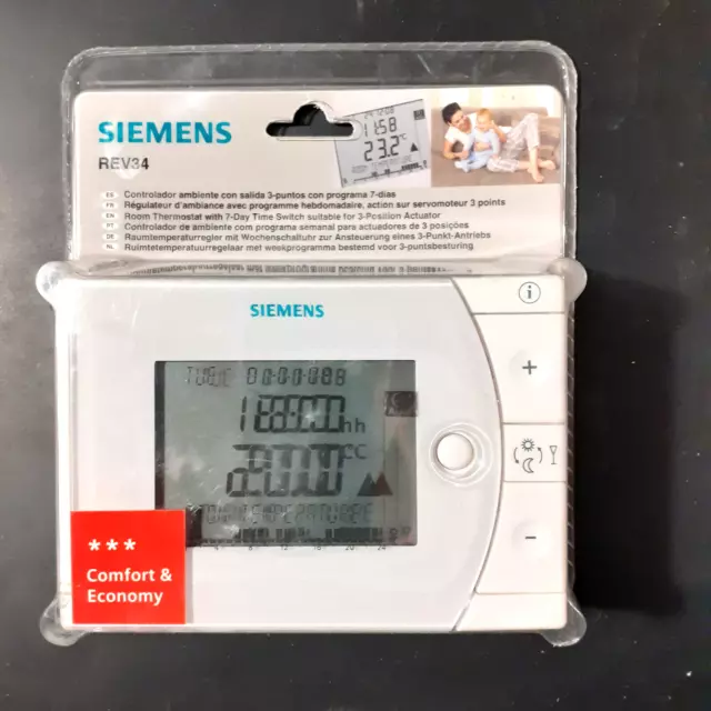 Thermostat D'Ambiance Programmable SIEMENS REV34-XA - Neuf