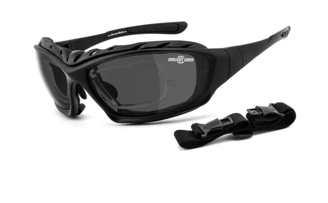 CHILLOUT RIDER® | Motorradbrille | Sonnenbrille |  in Sehstärke mit Brillenclip