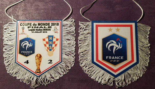 Fanion Russie Coupe Du Monde 2018 Finale France-Croatie - Dimensions 9x11 Cm, Fanion Souvenir