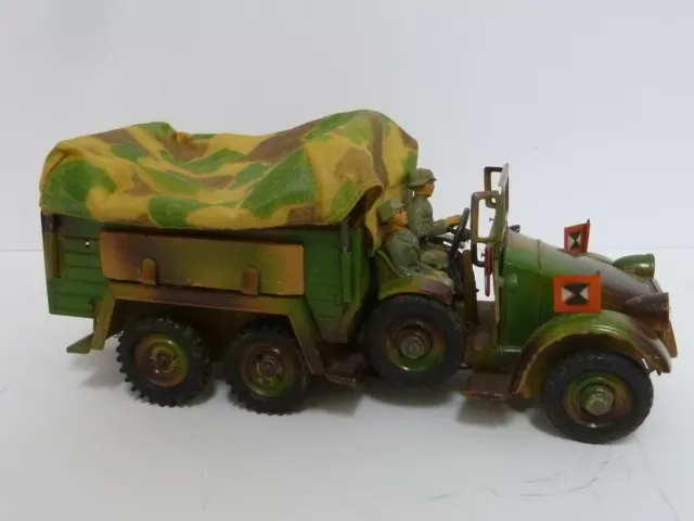 Hausser Krupp LKW Mannschaftswagen Mimikry 3 Soldaten Gummireifen ca. 1939 orig.