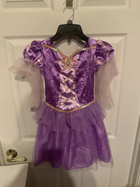 Disney Princess Rapunzel Costume Purple Dress Tangled Child Size Small 4-6