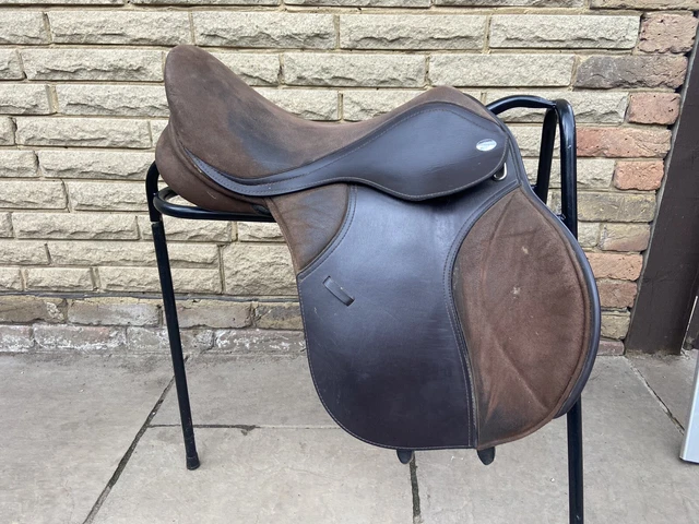 t Tapis de selle Hunter Claude Marron Équitation