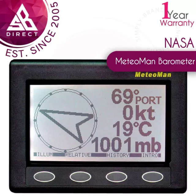 NASA Marine MeteoMan Barometer│Metman For Yachtsman Weather Prediction│For Boats