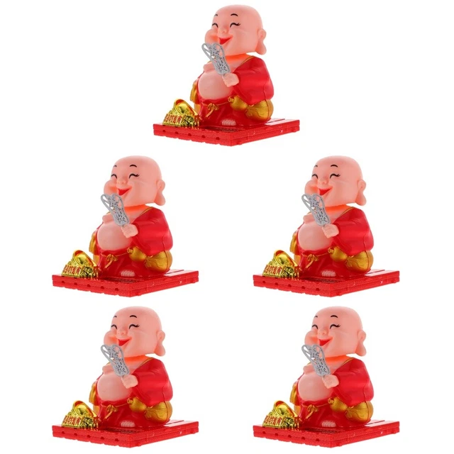Set 5 Decorazione Tavolo Ornamento Ad Energia Solare Decorazione Dell'auto