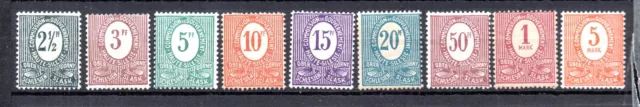 Oberschlesien 1920 Freimarken 1/9 Ziffern postfrisch