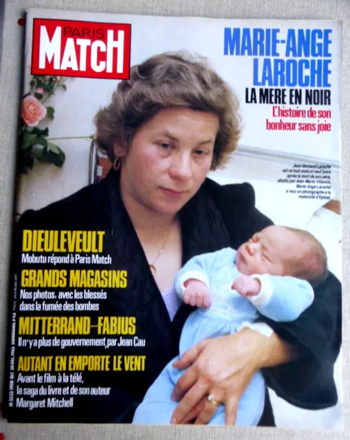 Magazine Paris Match Laroche/Villemin/Dieuleveult/Autant En Emporte Le Vent 1985