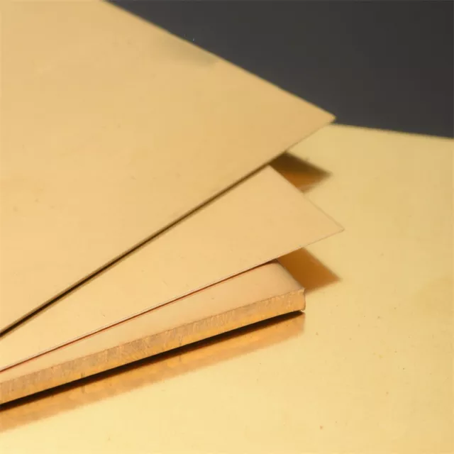 Brass Metal Thin Sheet Foil Plate Shim Thick 0.5mm-6mm X 50mm-300mm X 50mm-300mm