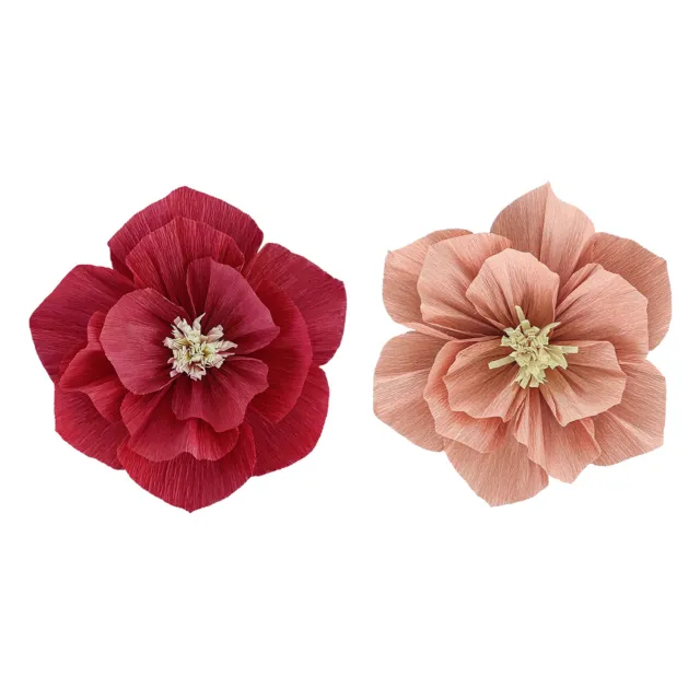 Artificial Paper Flowers Exquisite Decorative Red Wedding Paper Flower