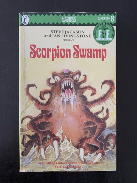 Puffin Scorpion Swamp Steve Jackson Ian Livingstone Fighting Fantasy Gamebook #8