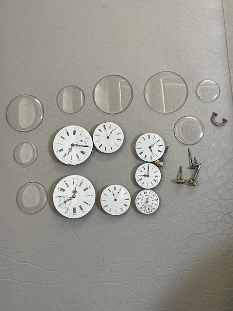 Lot Cadrans Divers Montres à Gousset - 4.5 à 6 Cm - Occasion - Adulte