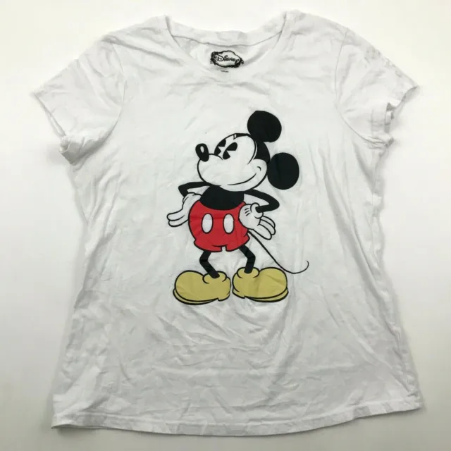 Disney Maglia Ragazza Taglia XL T-Shirt Mickey Mouse Top Grafico Cartoon