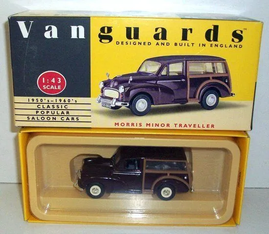 Vanguards 1/43 Va10001 Morris Minor Traveller Maroon