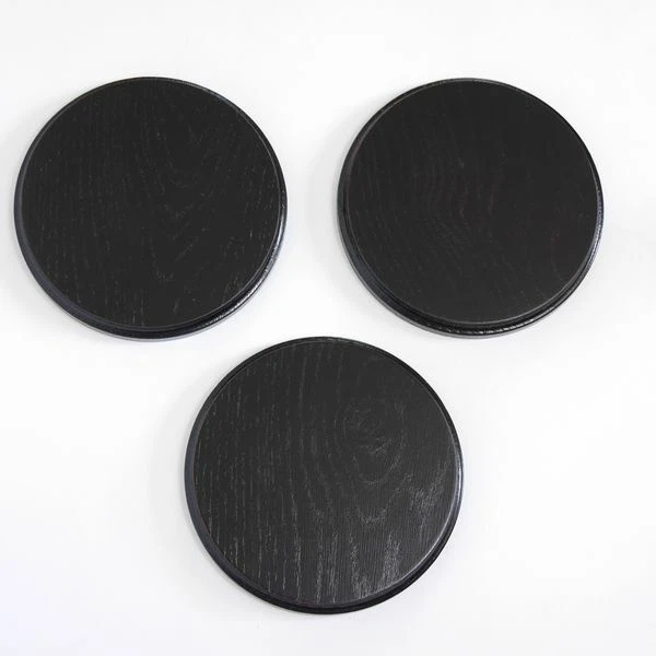 3 Pieza Keilerschilder Tablero Keiler Gewaffbrett Placa Redondo Oscuro Af 15 CM