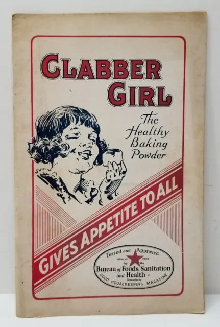 Vintage CLABBER GIRL Baking Powder ADVERTISING and RECIPE BOOKLET